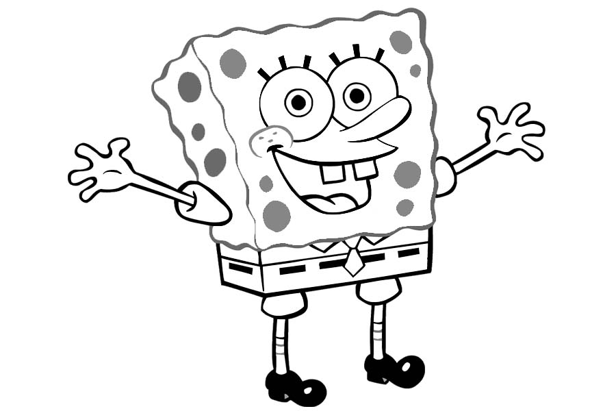 Spongebob winkt